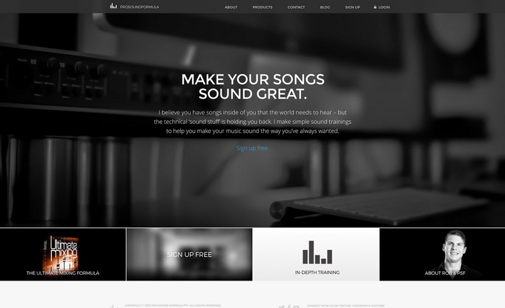 ProSoundFormula membership site