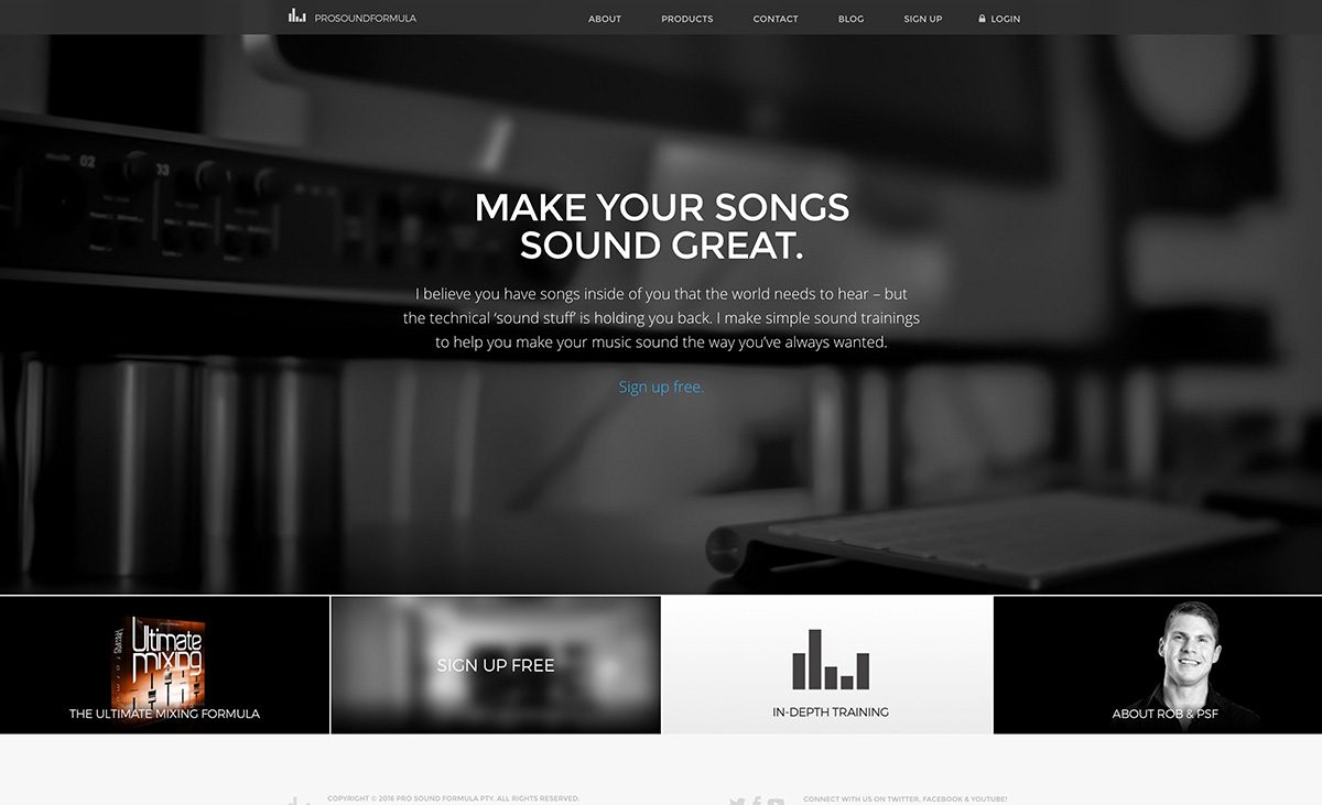 ProSoundFormula membership site